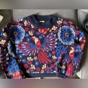 Farm rio pineapple flowers sweater large